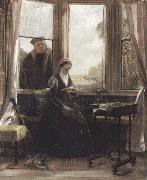 John callcott horsley,R.A. Lady Jane Grey and Roger Ascham (mk37) oil